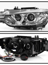 Spyder Auto Projector Headlights with LED DRL Chrome for BMW 3-Series F30 2012-2014                                     - PRO-YD-BMWF3012-DRL-C - Image 2