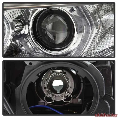 Spyder Auto Projector Headlights with LED DRL Chrome for BMW 3-Series F30 2012-2014 - PRO-YD-BMWF3012-DRL-C