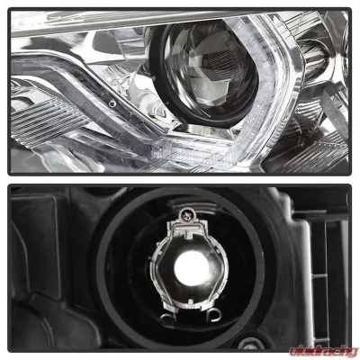 Spyder Auto Projector Headlights with LED DRL Chrome for BMW 3-Series F30 2012-2014 - PRO-YD-BMWF3012-DRL-C