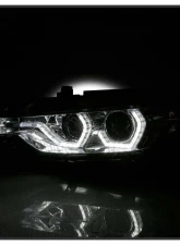 Spyder Auto Projector Headlights with LED DRL Chrome for BMW 3-Series F30 2012-2014                                     - PRO-YD-BMWF3012-DRL-C - Image 6