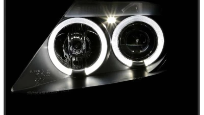 Spyder Auto Black HID Halo Projector Headlights for BMW Z4 2003-2008                                     - PRO-YD-BMWZ403-HID-BK - Image 9
