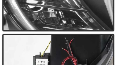 Spyder Auto Black HID Halo Projector Headlights for BMW Z4 2003-2008                                     - PRO-YD-BMWZ403-HID-BK - Image 4