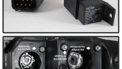 Spyder Auto Black HID Halo Projector Headlights for BMW Z4 2003-2008                                     - PRO-YD-BMWZ403-HID-BK - Image 5