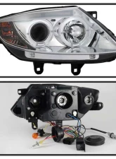 Spyder Auto Chrome HID Halo Projector Headlights for BMW Z4 2003-2008                                     - PRO-YD-BMWZ403-HID-C - Image 3
