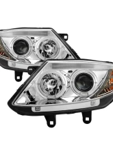 Spyder Auto Non-HID Halo Chrome Projector Headlights for BMW Z4 2003-2008                                     - PRO-YD-BMWZ403-HL-C - Image 9