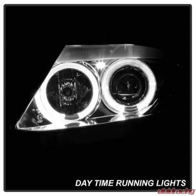 Spyder Auto Non-HID Halo Chrome Projector Headlights for BMW Z4 2003-2008 - PRO-YD-BMWZ403-HL-C