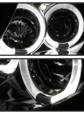 Spyder Auto Non-HID Halo Chrome Projector Headlights for BMW Z4 2003-2008                                     - PRO-YD-BMWZ403-HL-C - Image 7