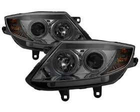 Spyder Auto Smoke LED Halo Projector Headlights for BMW Z4 M 1996-2008 Halogen Lights