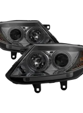 Spyder Auto Smoke LED Halo Projector Headlights for BMW Z4 M 1996-2008 Halogen Lights                                     - PRO-YD-BMWZ403-HL-SM - Image 5