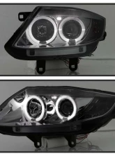 Spyder Auto Smoke LED Halo Projector Headlights for BMW Z4 M 1996-2008 Halogen Lights                                     - PRO-YD-BMWZ403-HL-SM - Image 4