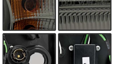 Spyder Auto Smoke DRL LED Projector Headlights for Chrysler 300C 2005-2010, H7 Lights Included                                     - PRO-YD-C300C-DRL-SM - Image 4