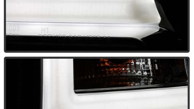 Spyder Auto Smoke DRL LED Projector Headlights for Chrysler 300C 2005-2010, H7 Lights Included                                     - PRO-YD-C300C-DRL-SM - Image 7