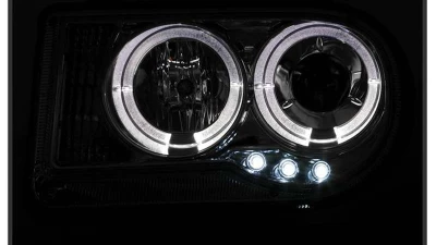 Spyder Auto Halo LED Chrome Projector Headlights for Chrysler 300C 2005-2009                                     - PRO-YD-C300C-HL-C - Image 9