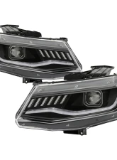 Spyder Auto Signature HID Projector Headlights Black for 2016-2020 Chevrolet Camaro                                     - PRO-YD-CCAM16HIDSI-SEQ-BK - Image 10