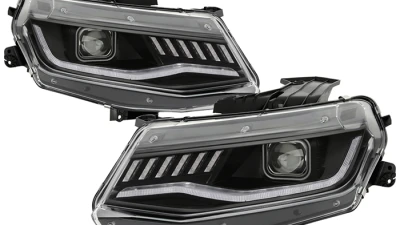 Spyder Auto Signature HID Projector Headlights Black for 2016-2020 Chevrolet Camaro                                     - PRO-YD-CCAM16HIDSI-SEQ-BK - Image 10