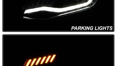 Spyder Auto Signature HID Projector Headlights Black for 2016-2020 Chevrolet Camaro                                     - PRO-YD-CCAM16HIDSI-SEQ-BK - Image 10