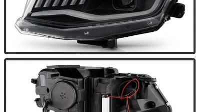 Spyder Auto Signature HID Projector Headlights Black for 2016-2020 Chevrolet Camaro                                     - PRO-YD-CCAM16HIDSI-SEQ-BK - Image 2