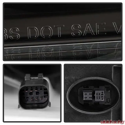 Spyder Auto Signature HID Projector Headlights Black for 2016-2020 Chevrolet Camaro - PRO-YD-CCAM16HIDSI-SEQ-BK