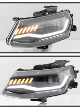 Spyder Auto Signature HID Projector Headlights Black for 2016-2020 Chevrolet Camaro                                     - PRO-YD-CCAM16HIDSI-SEQ-BK - Image 7