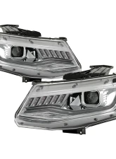 Spyder Auto Signature HID Projector Headlights Chrome for Chevrolet Camaro 2016-2020                                     - PRO-YD-CCAM16HIDSI-SEQ-C - Image 10