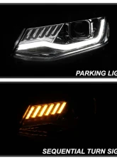 Spyder Auto Signature HID Projector Headlights Chrome for Chevrolet Camaro 2016-2020                                     - PRO-YD-CCAM16HIDSI-SEQ-C - Image 10