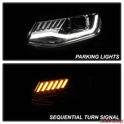 Spyder Auto Signature HID Projector Headlights Chrome for Chevrolet Camaro 2016-2020 - PRO-YD-CCAM16HIDSI-SEQ-C