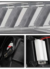 Spyder Auto Signature HID Projector Headlights Chrome for Chevrolet Camaro 2016-2020                                     - PRO-YD-CCAM16HIDSI-SEQ-C - Image 4