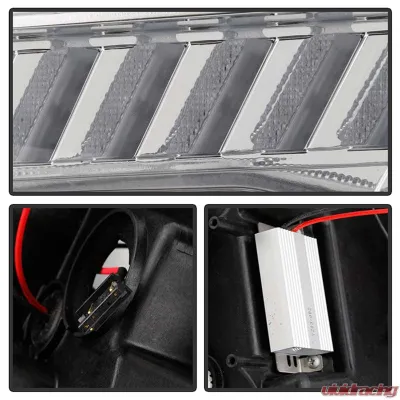 Spyder Auto Signature HID Projector Headlights Chrome for Chevrolet Camaro 2016-2020 - PRO-YD-CCAM16HIDSI-SEQ-C