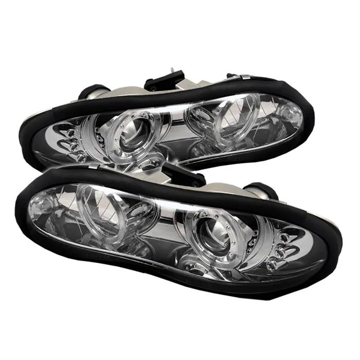Spyder Auto Halo LED Chrome Projector HeadLights Chevrolet Camaro 1998-2002 - PRO-YD-CCAM98-HL-C