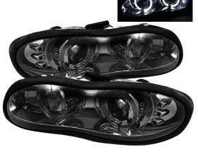 Spyder Auto Smoke LED Halo Projector Headlights for Chevrolet Camaro 1993-2002