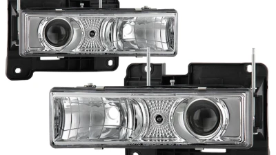 Spyder Auto Chrome Projector Headlights for GMC Yukon 1992-1999 with Replaceable City Lights                                     - PRO-YD-CCK88-C - Image 8