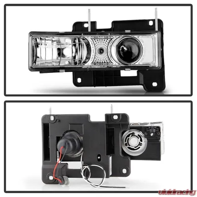 Spyder Auto Chrome Projector Headlights for GMC Yukon 1992-1999 with Replaceable City Lights - PRO-YD-CCK88-C