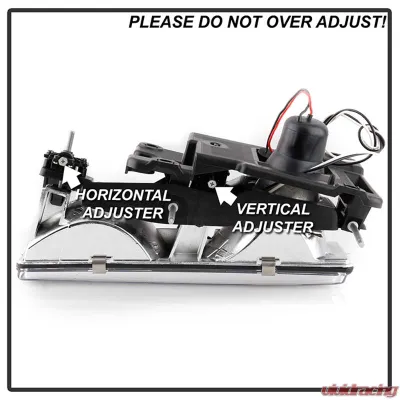 Spyder Auto Chrome Projector Headlights for GMC Yukon 1992-1999 with Replaceable City Lights - PRO-YD-CCK88-C