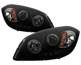 Spyder Auto Black Smoke LED Halo Projector Headlights for Pontiac Pursuit 2005-2006