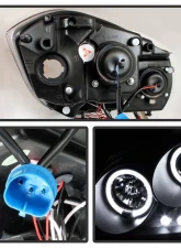 Spyder Auto Black Smoke LED Halo Projector Headlights for Pontiac Pursuit 2005-2006                                     - PRO-YD-CCOB05-HL-BSM - Image 2