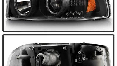 Spyder Auto Black Projector Headlights for GMC Yukon Denali Yukon XL 2000-2006                                     - PRO-YD-CDE00-HL-BK - Image 2