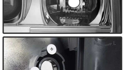 Spyder Auto Signature V2 Projector Headlights Light Bar DRL Chrome for GMC Sierra Denali Yukon 1999-2007                                     - PRO-YD-CDE00V2-LB-C - Image 4