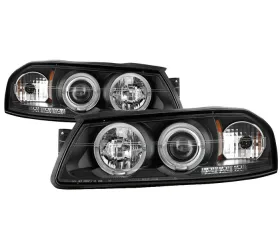 Spyder Auto Black LED Halo Projector Headlights for Chevrolet Impala 2000-2005, H1 Lights