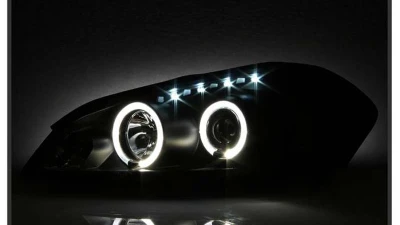 Spyder Auto Black LED Halo Projector Headlights for 2006-2007 Chevrolet Monte Carlo SS                                     - PRO-YD-CHIP06-HL-BK - Image 6
