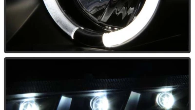 Spyder Auto Black LED Halo Projector Headlights for 2006-2007 Chevrolet Monte Carlo SS                                     - PRO-YD-CHIP06-HL-BK - Image 7