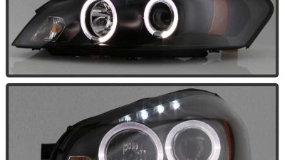 Spyder Auto Black LED Halo Projector Headlights for 2006-2007 Chevrolet Monte Carlo SS                                     - PRO-YD-CHIP06-HL-BK - Image 8