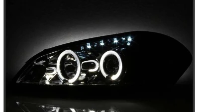 Spyder Auto Chrome LED Halo Projector Headlights for Chevrolet Monte Carlo SS 2006-2007                                     - PRO-YD-CHIP06-HL-C - Image 6