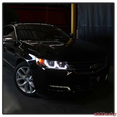 Spyder Auto Signature Projector Headlights Black for 2014-2019 Chevrolet Impala - PRO-YD-CHIP14-LB-BK