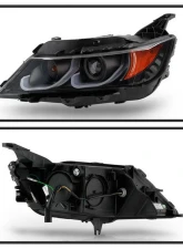 Spyder Auto Signature Projector Headlights Black for 2014-2019 Chevrolet Impala                                     - PRO-YD-CHIP14-LB-BK - Image 2