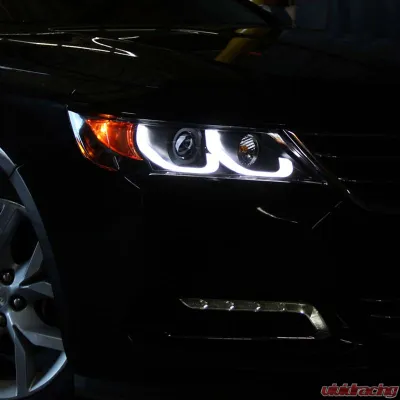Spyder Auto Signature Projector Headlights Black for 2014-2019 Chevrolet Impala - PRO-YD-CHIP14-LB-BK
