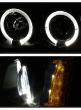 Spyder Auto Halo Black Projector Headlights for Chevrolet Silverado 1500 2500 3500 2003-2006                                     - PRO-YD-CS03-AM-BK - Image 7