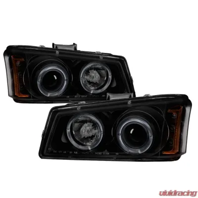 Spyder Auto Black Smoke LED Halo Projector Headlights for Chevrolet Avalanche 2002-2006 - PRO-YD-CS03-AM-BSM