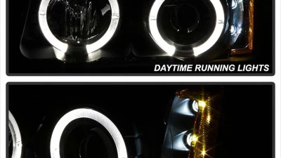 Spyder Auto Black Smoke LED Halo Projector Headlights for Chevrolet Avalanche 2002-2006                                     - PRO-YD-CS03-AM-BSM - Image 9