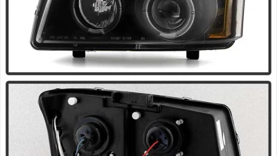 Spyder Auto Black Smoke LED Halo Projector Headlights for Chevrolet Avalanche 2002-2006                                     - PRO-YD-CS03-AM-BSM - Image 2