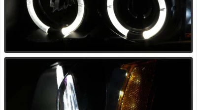 Spyder Auto Black Smoke LED Halo Projector Headlights for Chevrolet Avalanche 2002-2006                                     - PRO-YD-CS03-AM-BSM - Image 7